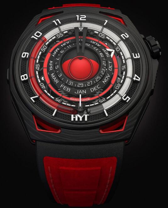 Replica HYT SuperNova Moon Runner Red Magma H02757-A Watch